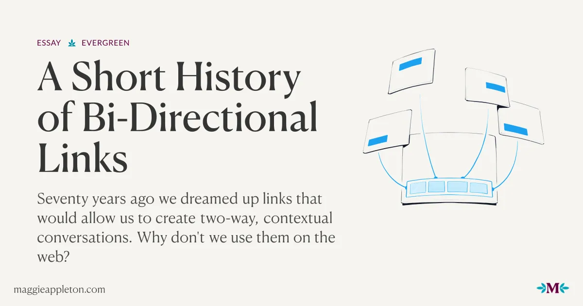 Bi-Directional Links — Appleton 配图